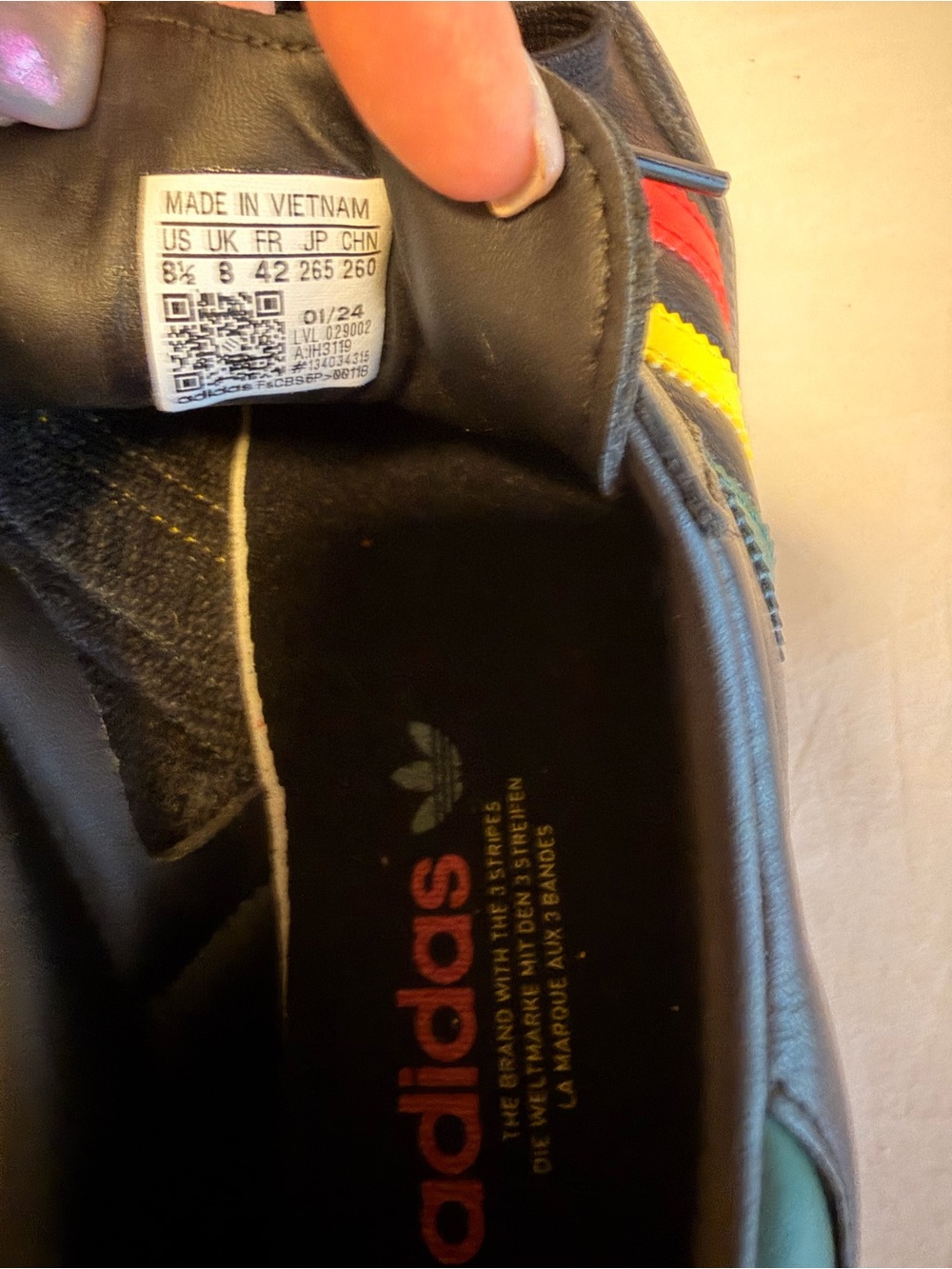 ADIDAS SAMBA OG - BLACK RASTA - Picture 6 of 8